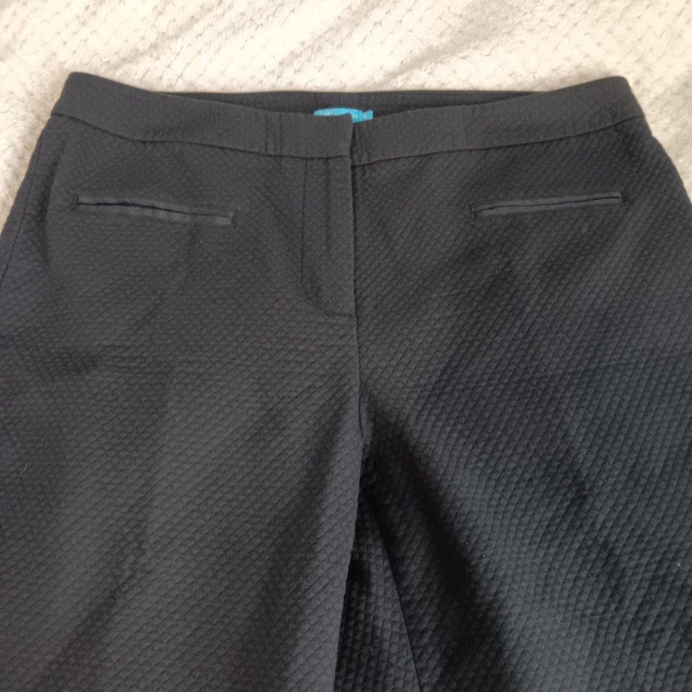 J. Mclaughlin Black Textured Ankle Pants - image 1